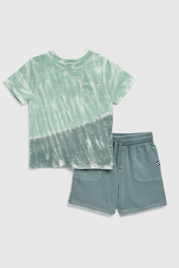 infant tie dye tee + short set