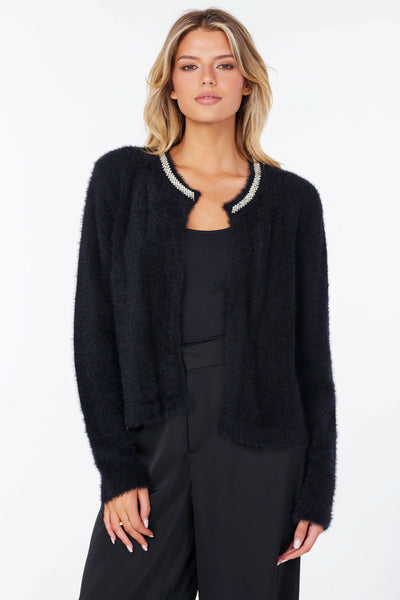 jewel collar cardigan