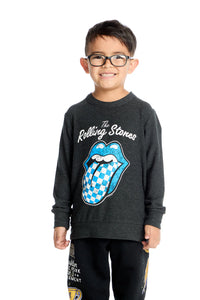 kids check tongue rolling stones top