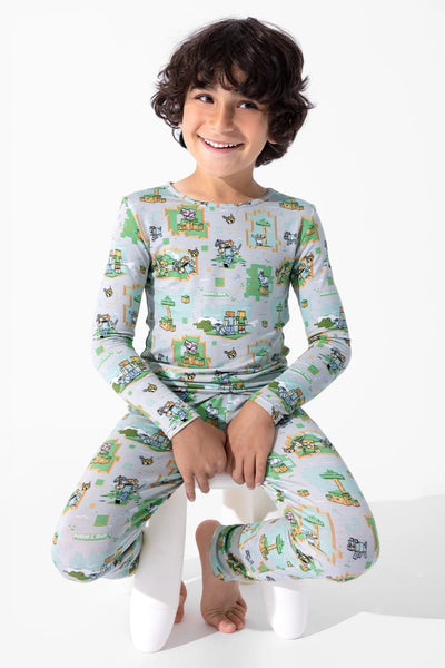 kids minecraft pj set