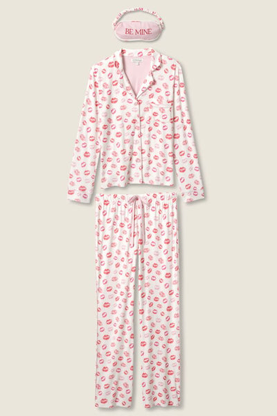 kisses be mine pj set + mask