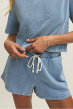 Load image into Gallery viewer, knit denim shorts
