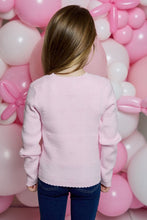 Load image into Gallery viewer, girls rib hearts sweater
