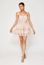 Load image into Gallery viewer, lace strapless tier dress
