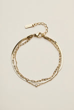 Load image into Gallery viewer, layered chain bracelet
