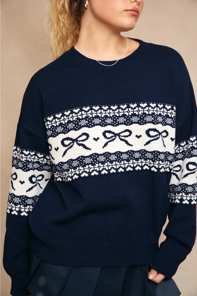 bow crew sweater
