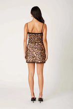 Load image into Gallery viewer, lace trim leo mini skirt
