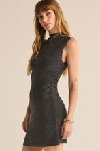 Load image into Gallery viewer, sparkle ruched minidress
