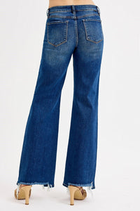 low rise wide jean