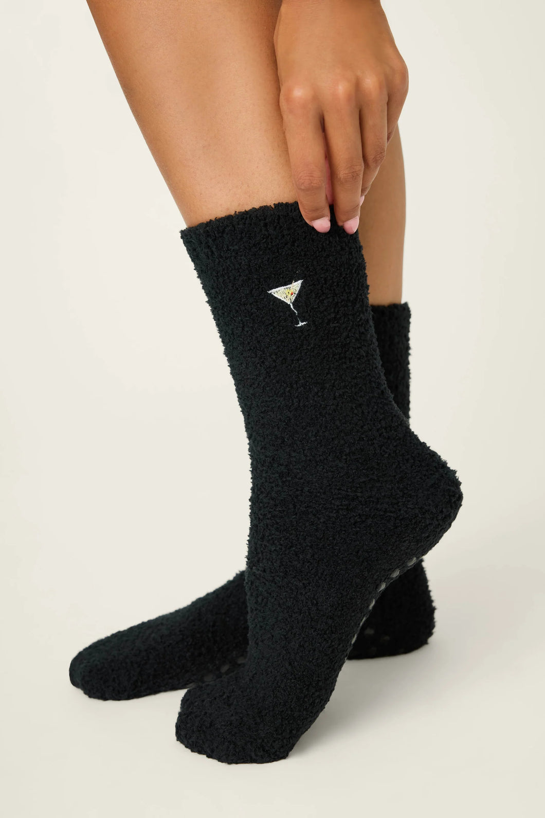 martini cozy socks