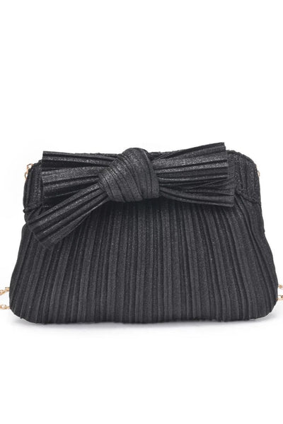 shimmer pleat clutch