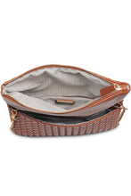 Load image into Gallery viewer, woven foldover clutch
