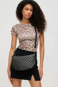 stud shoulder bag