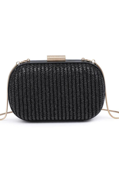 textured evening bag