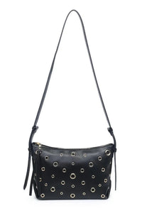 grommet crossbody bag