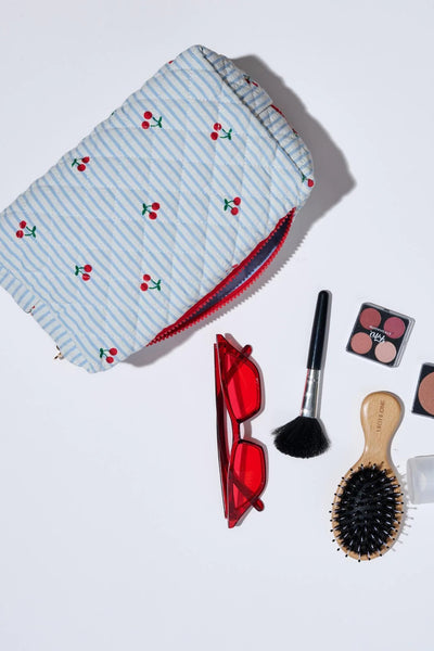 cherry cosmetic pouch