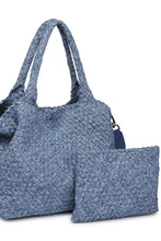 Load image into Gallery viewer, med woven denim tote
