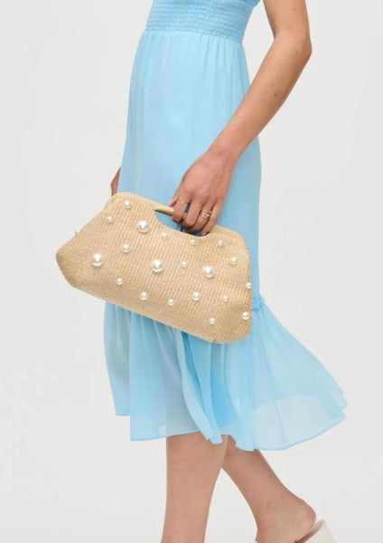 pearl embellished clutch