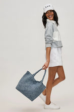 Load image into Gallery viewer, med woven denim tote

