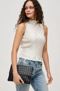 woven clutch