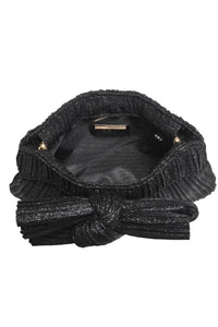 shimmer pleat clutch