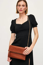 Load image into Gallery viewer, woven foldover clutch
