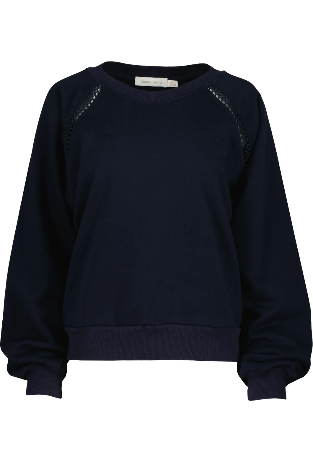 mesh inset sweatshirt