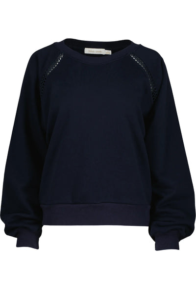 mesh inset sweatshirt