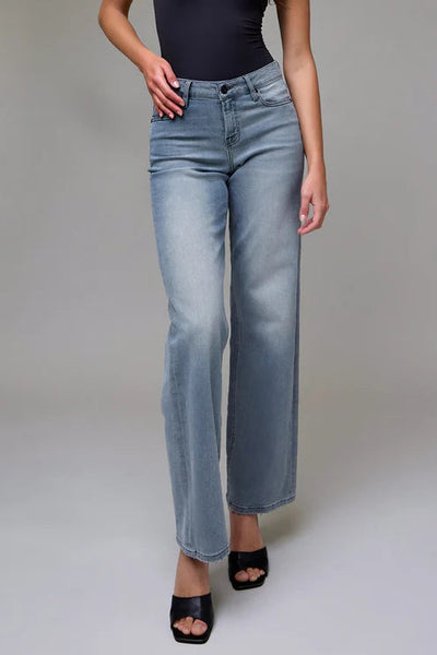 mid rise dad jean