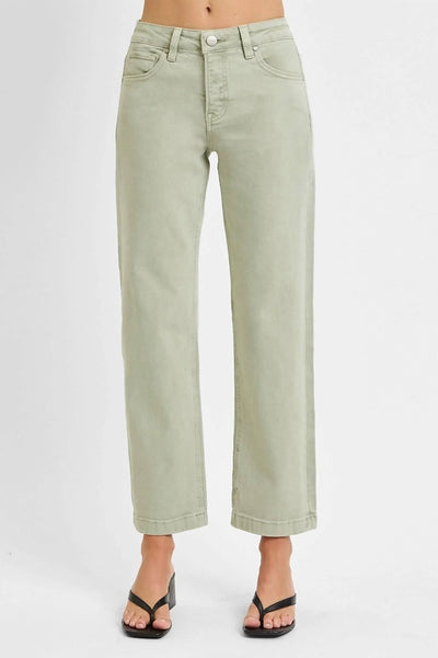 mid rise straight jean