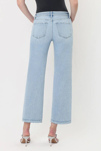 midrise crop slim wide jean