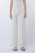 Load image into Gallery viewer, midrise wide leg trouser press jean
