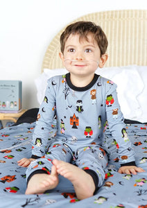 kids monster party pj set