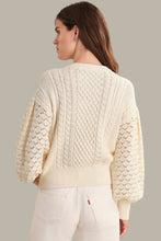 Load image into Gallery viewer, multi knit cable sweater
