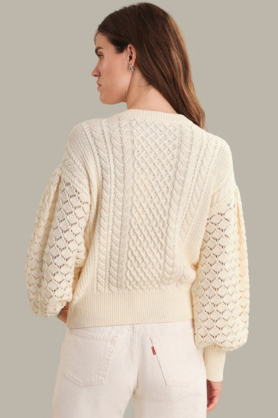 multi knit cable sweater