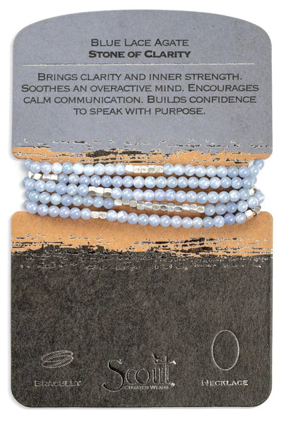 necklace-bracelet blue agate