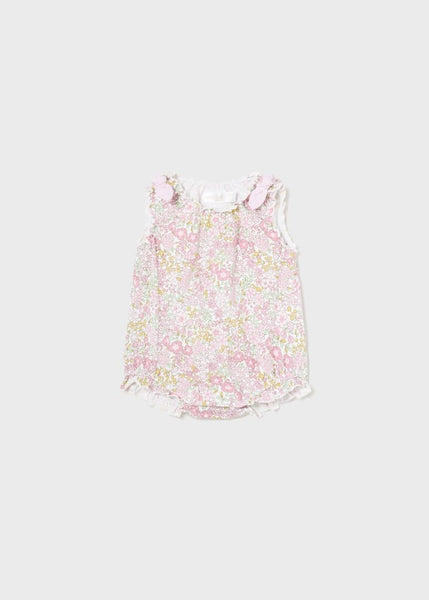 baby floral jersey romper