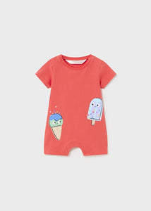 baby jersey romper icecream