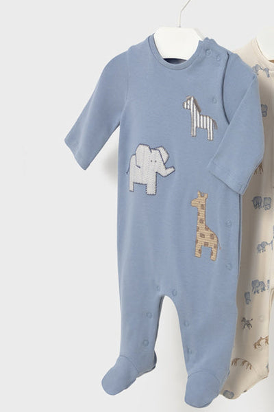 baby safari patch footie