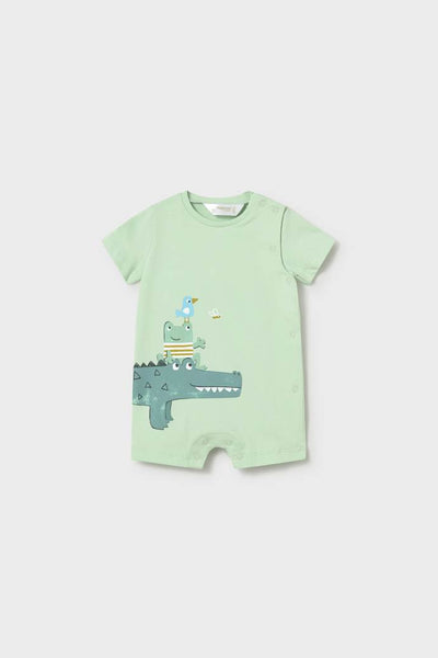 baby gator + frog romper