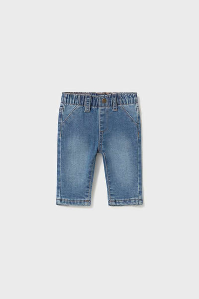 baby pull on lined jean