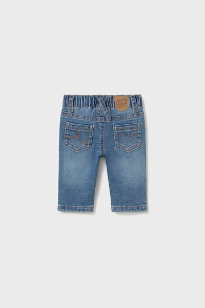baby pull on lined jean
