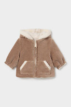 Load image into Gallery viewer, baby velour sherpa reversible coat
