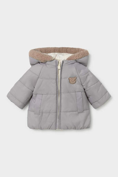 baby teddy reversible puffy coat