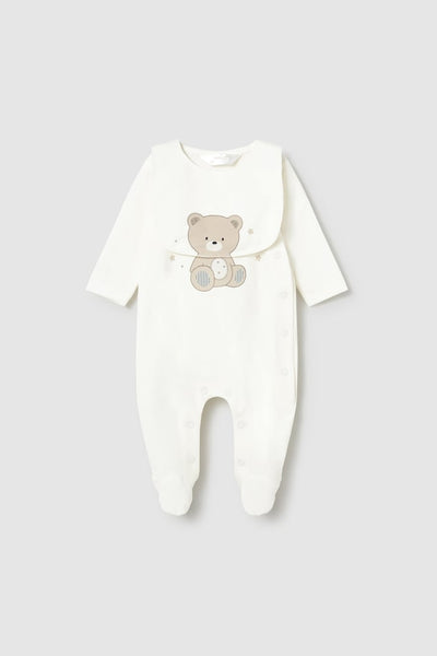baby bear footie + bib