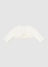 Load image into Gallery viewer, baby lace trim cardigan
