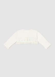 baby lace trim cardigan