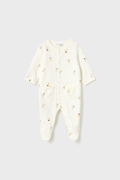 baby fairies print footie
