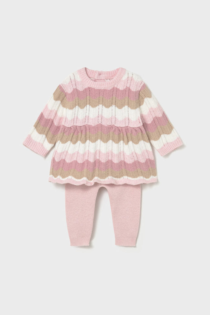 baby girls stripe sweater + pant set