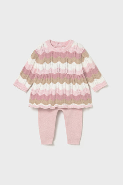 baby girls stripe sweater + pant set